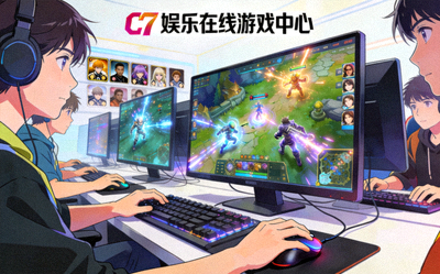 C7娱乐在线游戏中心实时畅玩场景，玩家正在参与多人竞技游戏